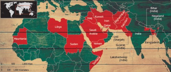 no alcohol countries