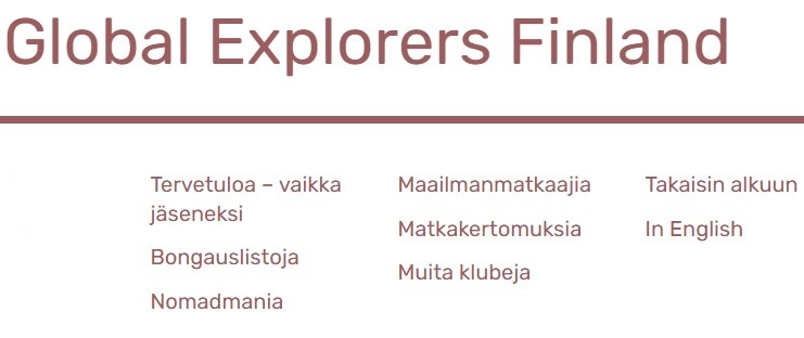 Maailmanmatkaajat menut